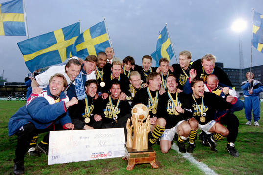 Fotboll, Skandia cupen, Final, AIK - Malmö FF, 1-0, golden