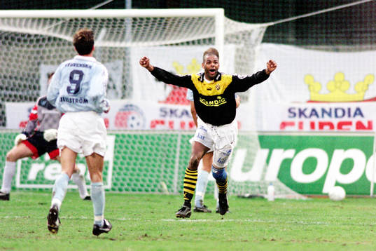 Fotboll, Skandia cupen, Final, AIK - Malmö FF, 1-0, golden