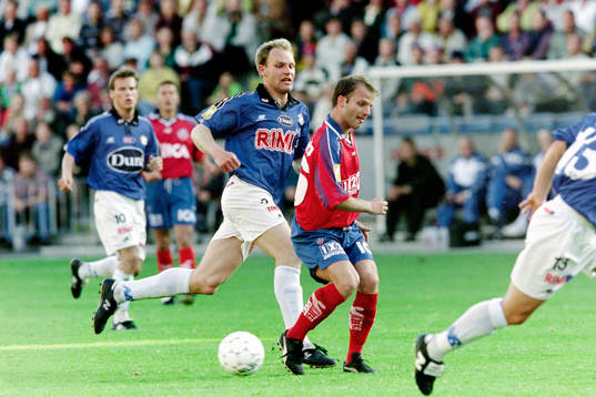Torbjörn Arvidsson, Halmstad i ryggen på Kenneth Storvik,