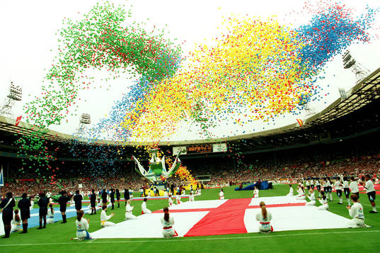Fotboll, EM i England, invigning