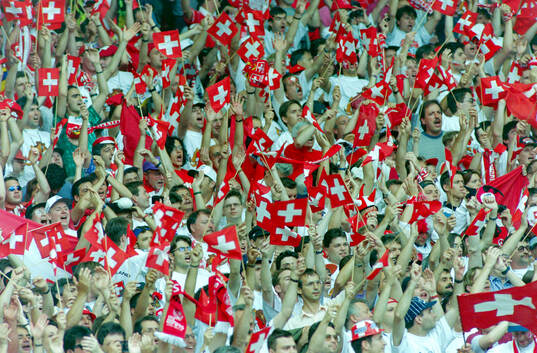 Fotboll, EM, England - Schweiz