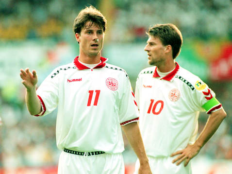 Brian Laudrup och Michael Laudrup, Danmark