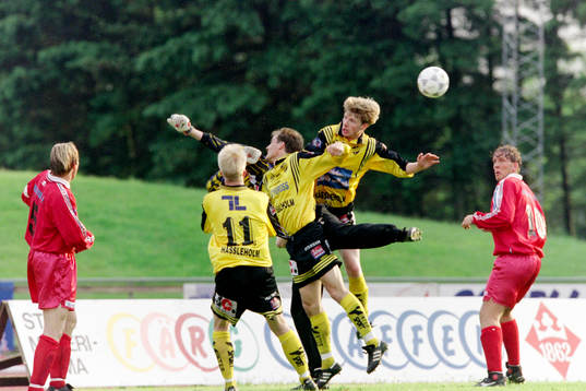 Percy Olsson, Magnus Arvidsson och Henrik Nilsson i en