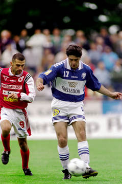 Amir Teljigovic, Trelleborg med Dusan Milutinovic,