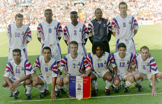 Football, Uefa EURO 1996 (England), Group B, France - Spain