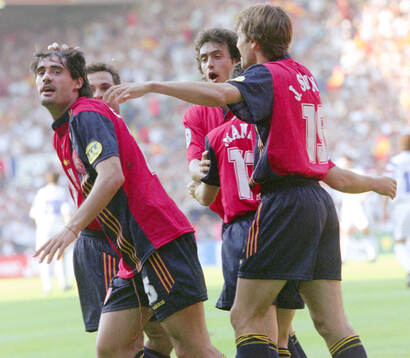 Football, Uefa EURO 1996 (England), Group B, France - Spain