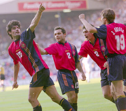 Football, Uefa EURO 1996 (England), Group B, France - Spain