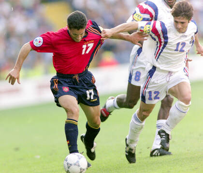 Football, Uefa EURO 1996 (England), Group B, France - Spain