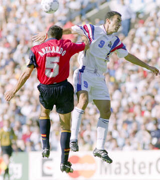 Football, Uefa EURO 1996 (England), Group B, France - Spain