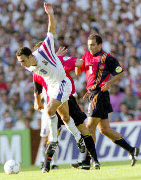 Football, Uefa EURO 1996 (England), Group B, France - Spain
