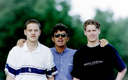 Bo Augustsson med sönerna Johan och Andreas
