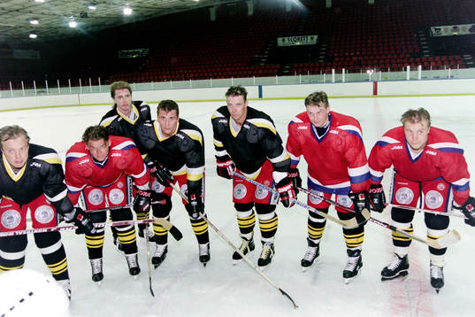 Janne Ojanen, Juha Riihijärvi, Marko Kiprusoff, Kari