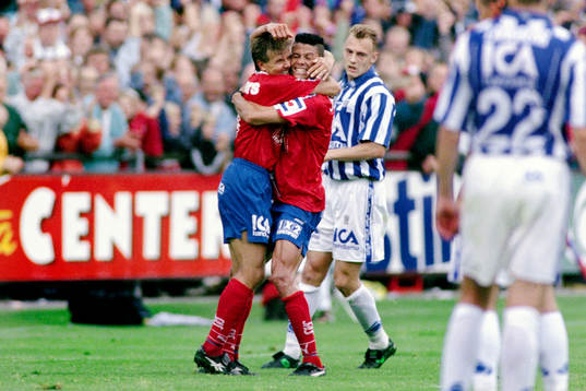 Roland Nilsson och Martin Pringle, Helsingborg jublar