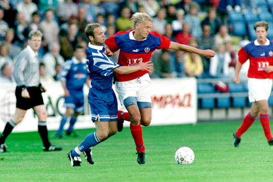 Fotboll, Uefacupen, kval, Helsingborg - Dynamo 93 Minsk,