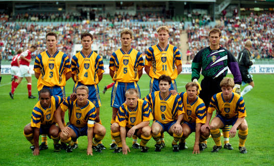 Bakre raden fr. v Patrik Andersson, Joachim Björklund,