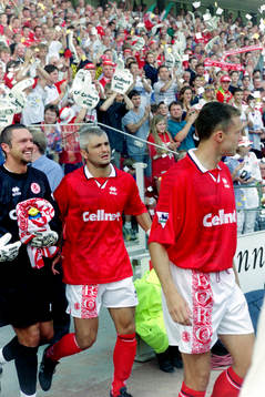 Alan Miller, målvakt och Fabrizio Ravanelli, Middlesbrough