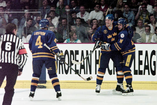 Nicklas Lidström, Mats Sundin, Mattias Nordström,
