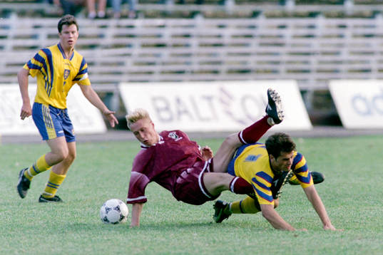 Fotboll, U21, EM-Kval, Lettland - Sverige, 0-2