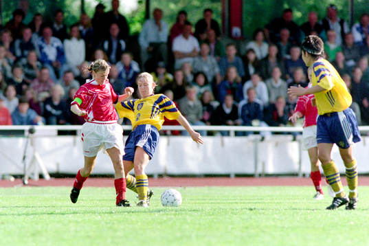 Fotboll, Damer, EM-Kval, Sverige - Danmark, 2-0