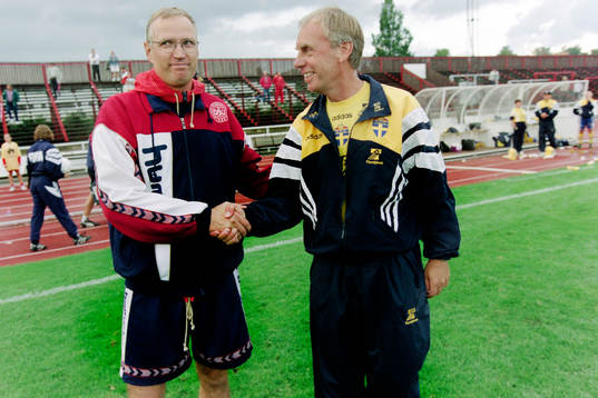 Bengt Simonsson, förbundskapten i Sverige och danmarks