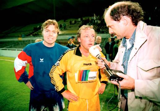 Fotboll Young Boys v. FC Zürich, Tomas Brolin och Robert