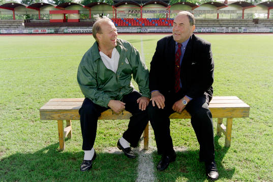 Bengt Lydeborn och Lennart Söderberg, tränare i Västerås