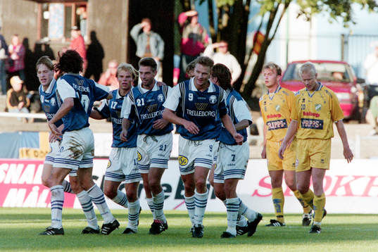 Jonas Dahlgren och Joachim Karlsson, Trelleborg jublar