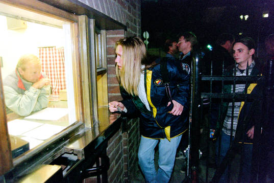 Entré till Stockholms Stadion. Ingen släpptes in och
