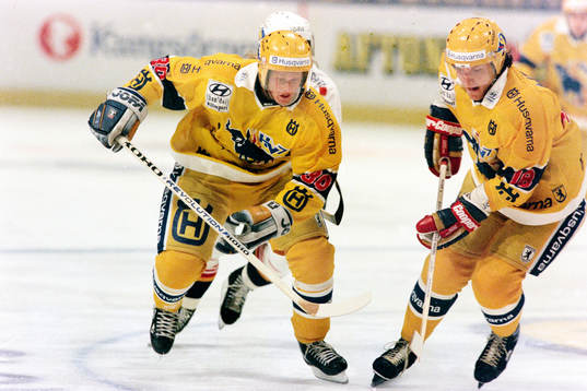Johan Davidsson och Anders Huusko, HV71