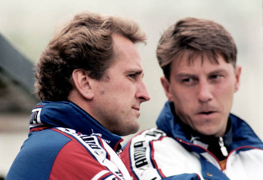 AIKs tränare Erik Hamrén och Kjell Jonevret