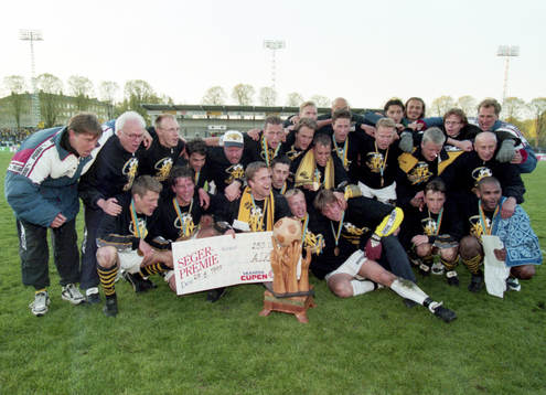 AIK som vunnit finalen i Svenska Cupen mellan Elfsborg och