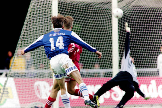 Michael Hansson, Trelleborg gör 1-0