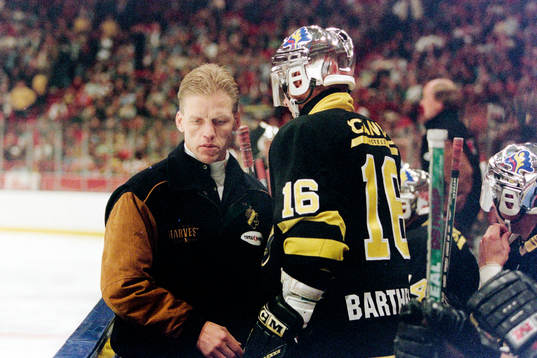 Peter Gradin, ass. tränare i AIK och Tony Barthelson, AIK
