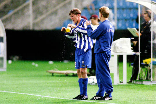 Jesper Blomqvist och Mats Jingblad, tränare, Göteborg