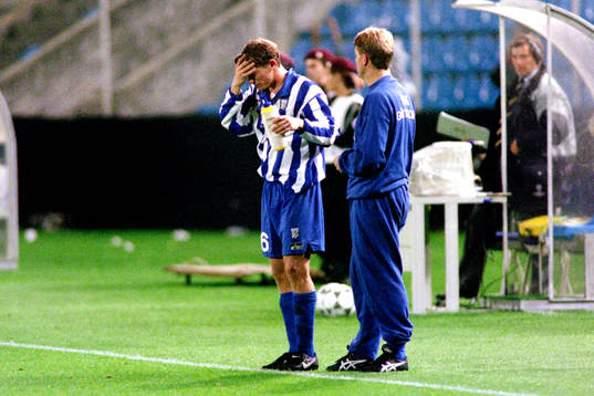Jesper Blomqvist och Mats Jingblad, tränare, Göteborg