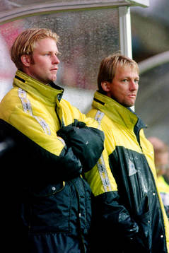 Magnus Olofsson, Oddevold och Lars Lekberg, tränare i