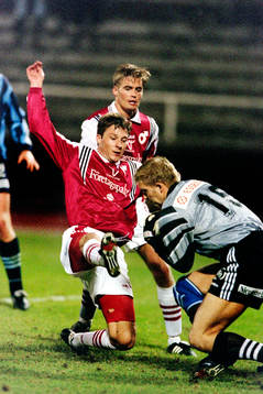 Mikael Öhrman och Olof Mellberg, Degerfors framför Thor