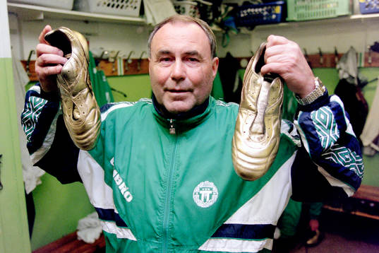 Lennart Söderberg, tränare i Västerås med guldskor.