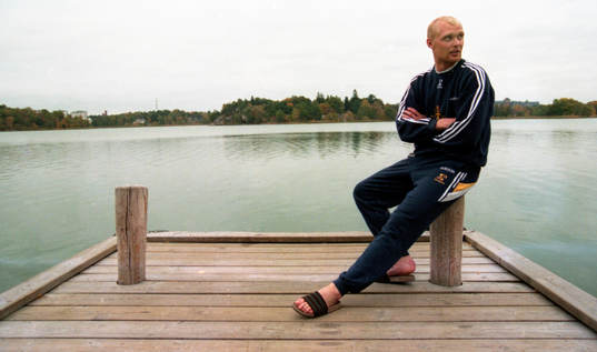 Klas Ingesson på bryggan