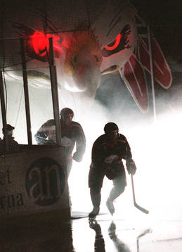 Malmö Red Hawks gör entré genom sin symbol