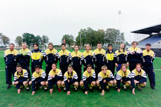 Den svenska truppen med bl.a Nils Andersson,