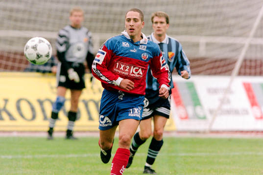 x961012 Fotboll, Allsvenskan, Djurgården - Helsingborg,