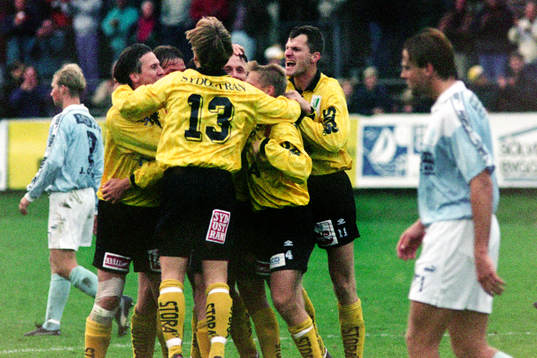 Fotboll, Skandiacupen, Mjällby - Malmö FF, 1-0