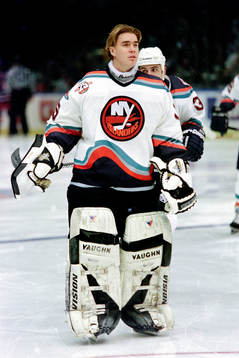 Tommy Salo, målvakt, New York Islanders