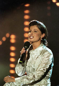 Carola på scenen