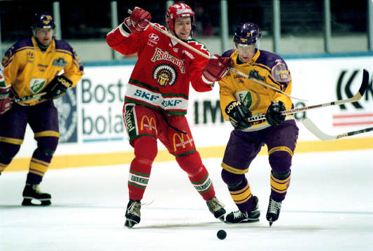 Lasse Pirjetä, Västra Frölunda, och Jörgen Jönsson,
