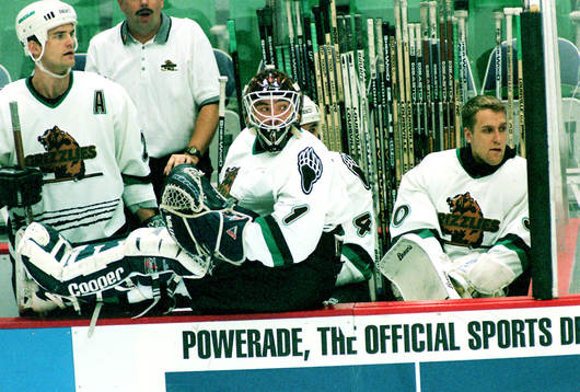 Tommy Söderström, Utah Grizzlies, sittande i båset