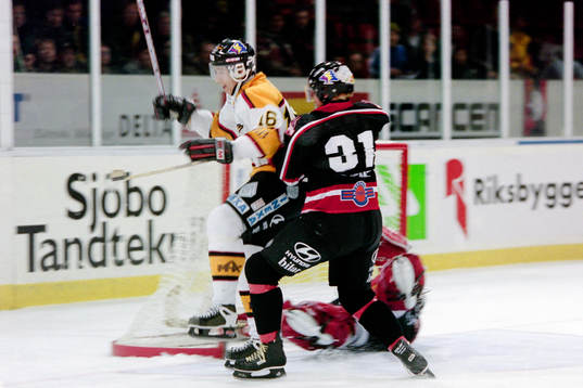 Mattias Öhlund, Luleå med Stefan Elvenes, Malmö i ryggen