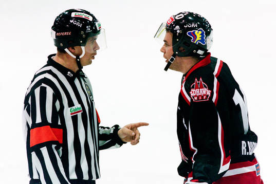 Christer Lärking, domare och Robert Burakovsky, Malmö