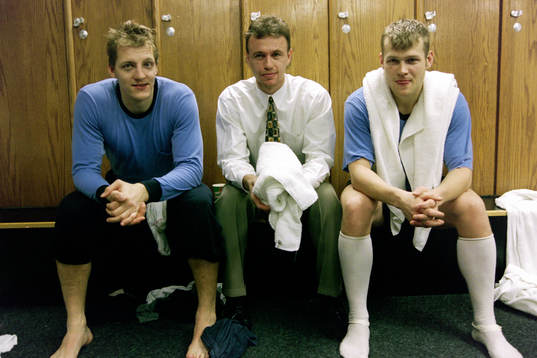Tomas Sandström, Fredrik Olausson och Andreas Johansson,